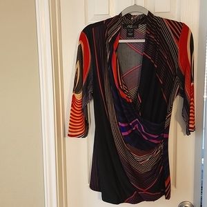 Midnight Velvet Wrap Blouse